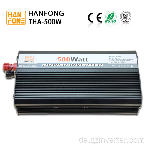 500W 12 V DC bis 220 V 50 Hz AC Wechselrichter